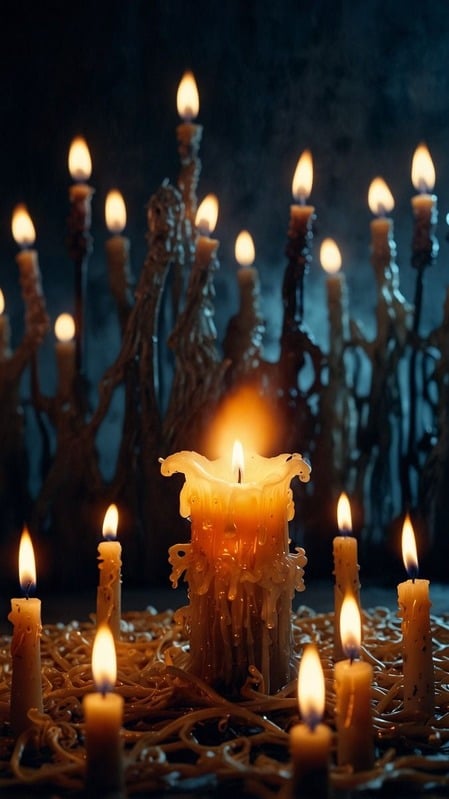Glowing candles — Candle Wax Reading Course